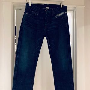NSF distressed boyfriend jeans blue wash